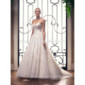 high-quality long train high quality winter wedding dress for big size woman